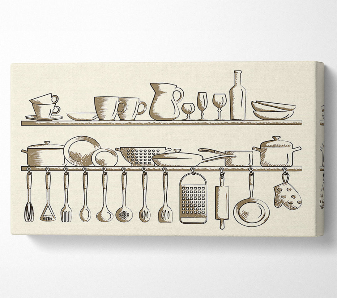  A Canvas Print of Utensils 6 Canvas Print