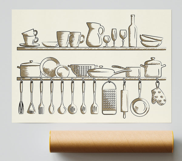 Utensils 6 Giclee Print