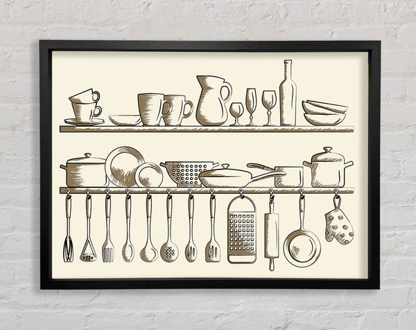 Utensils 6 Framed Print