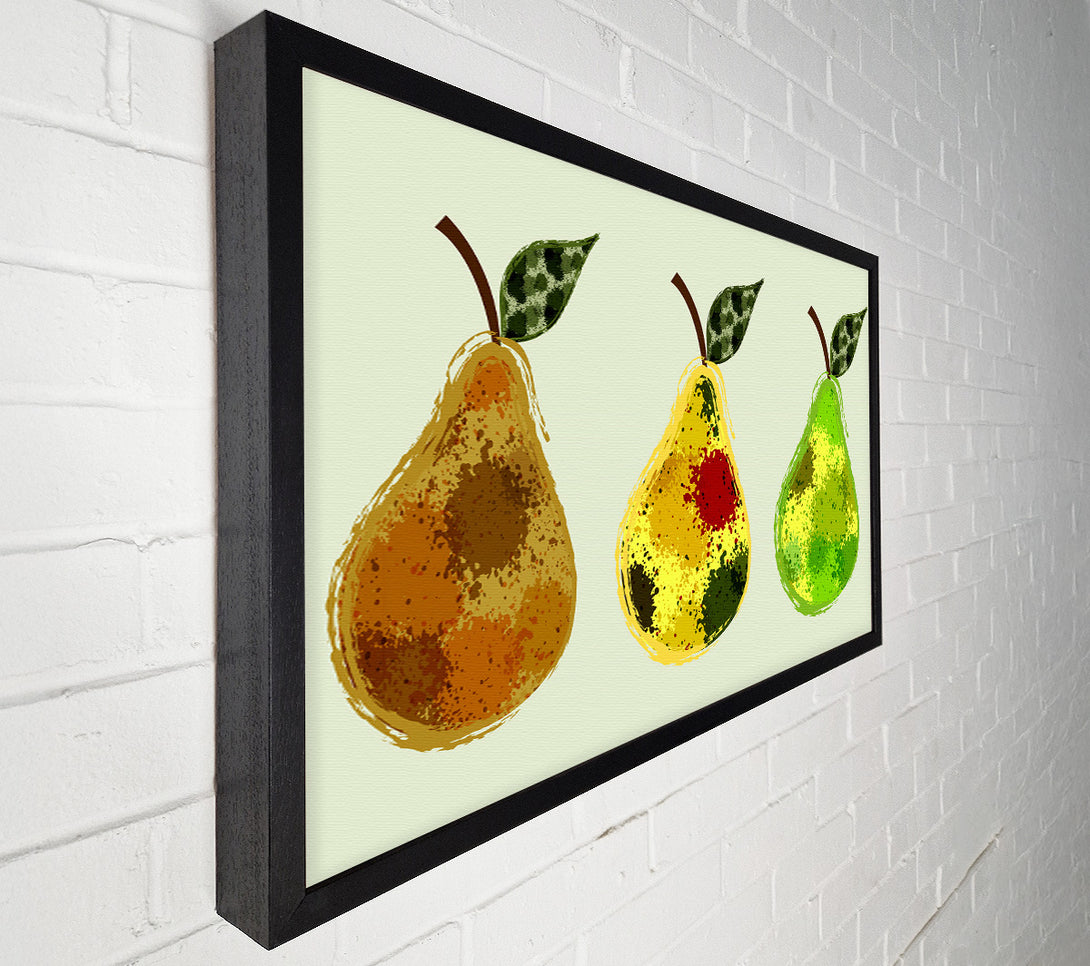  A Canvas Print of Trio Of Pears Canvas Art