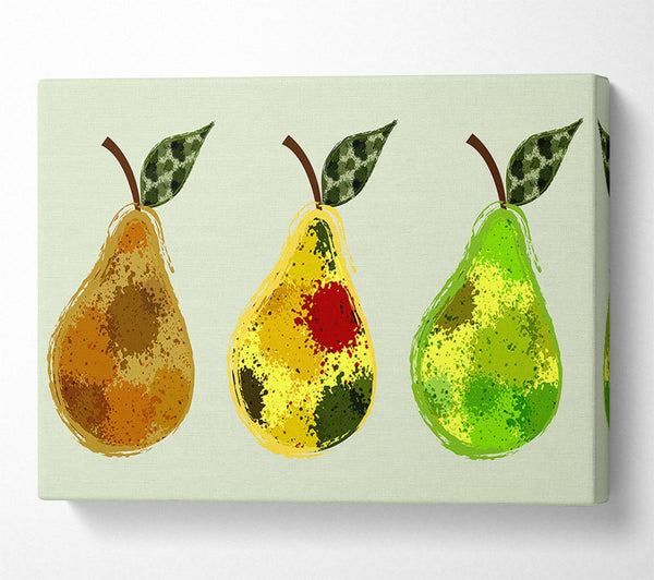  A Canvas Print of Trio Of Pears Canvas Art
