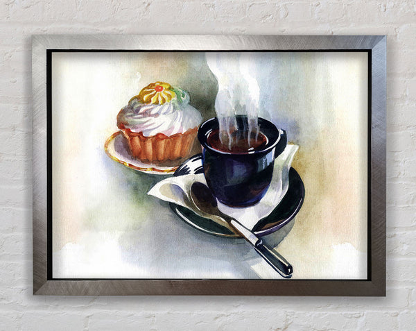 Cake And Coffee Framed Print