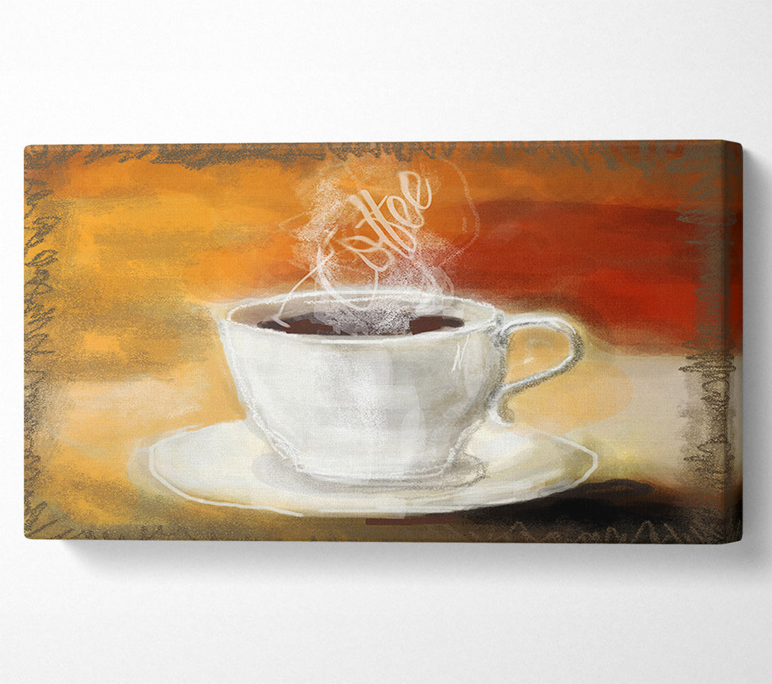  A Canvas Print of Coffee Steam Canvas Wall Art