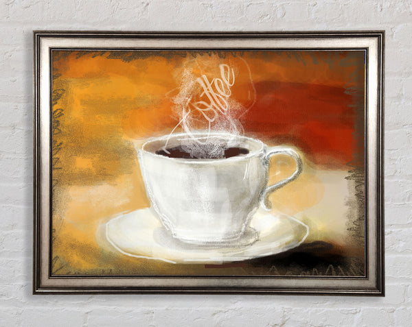 Coffee Steam Framed Print