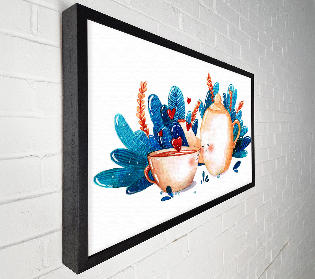  A Canvas Print of Tea Pot Love Canvas Art