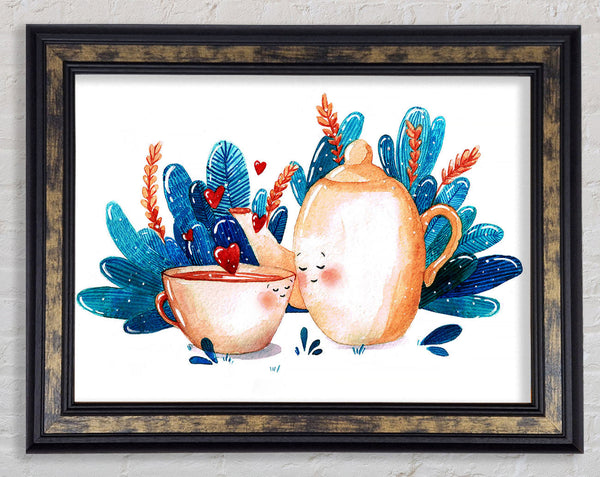 Tea Pot Love Framed Print