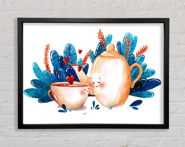 Tea Pot Love Framed Print