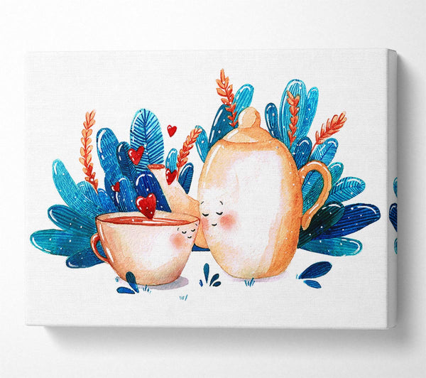  A Canvas Print of Tea Pot Love Canvas Art
