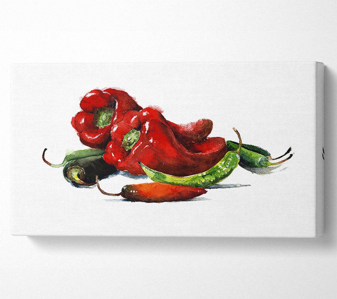  A Canvas Print of Chili Choice Canvas Wall Art