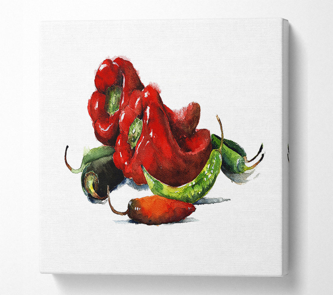  A Canvas Print of Chili Choice Canvas Wall Art