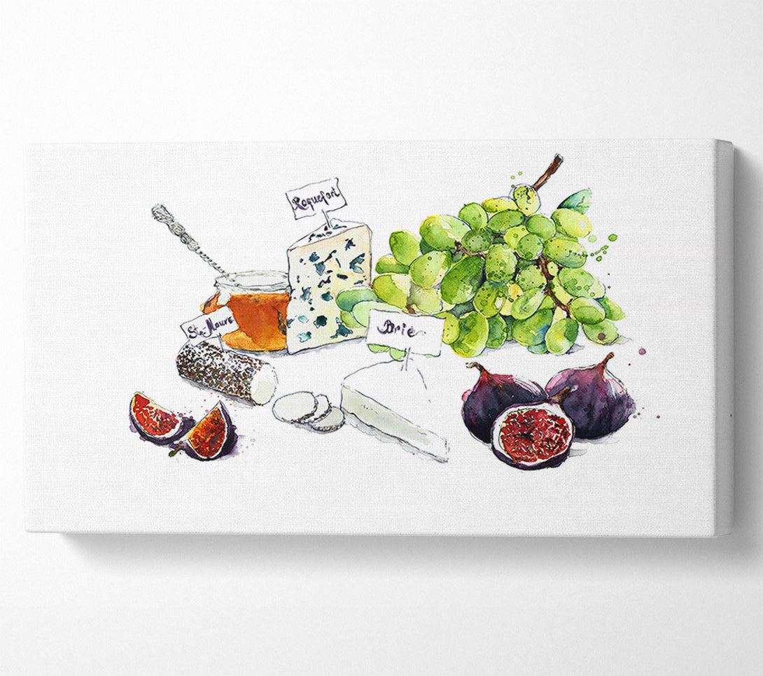  A Canvas Print of Perfect Cheeseboard Canvas Wall Art