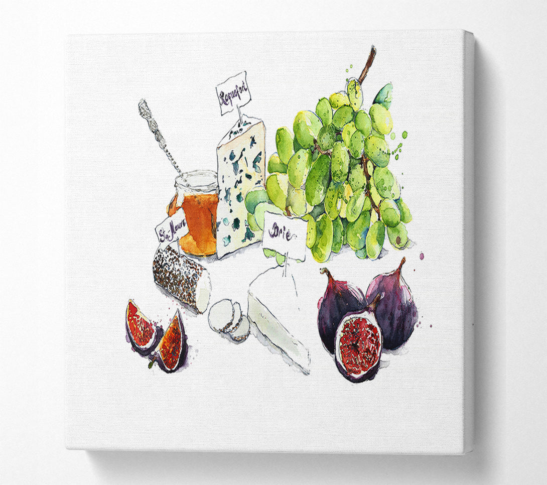  A Canvas Print of Perfect Cheeseboard Canvas Wall Art
