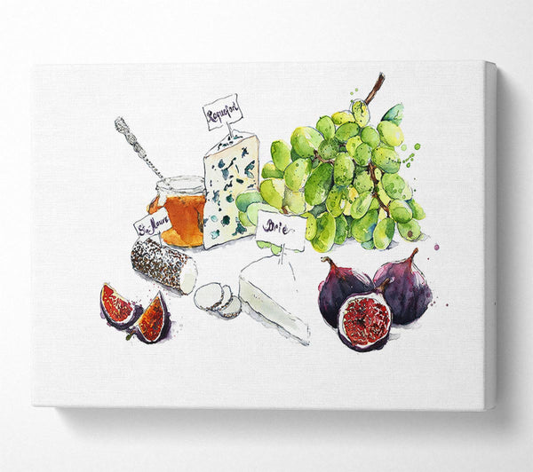  A Canvas Print of Perfect Cheeseboard Canvas Wall Art