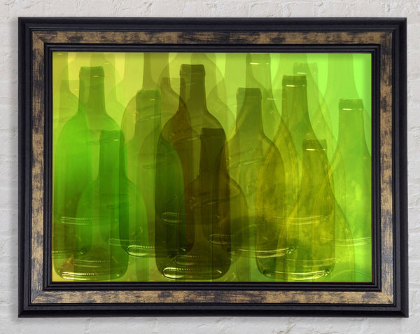 Just Wine Bottles Framed Print