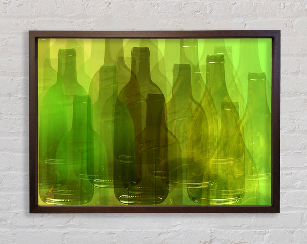 Just Wine Bottles Framed Print