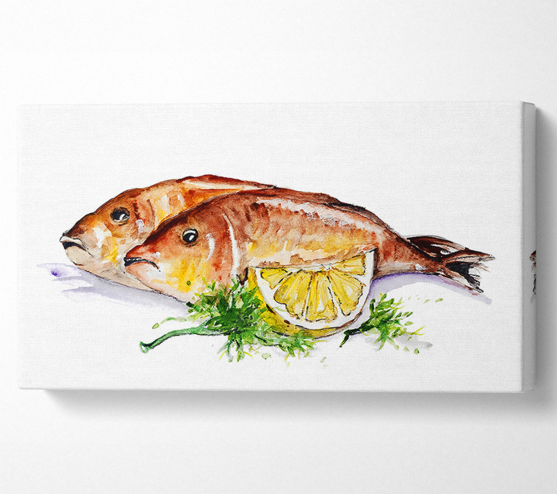  A Canvas Print of Lemon Sole Canvas Print