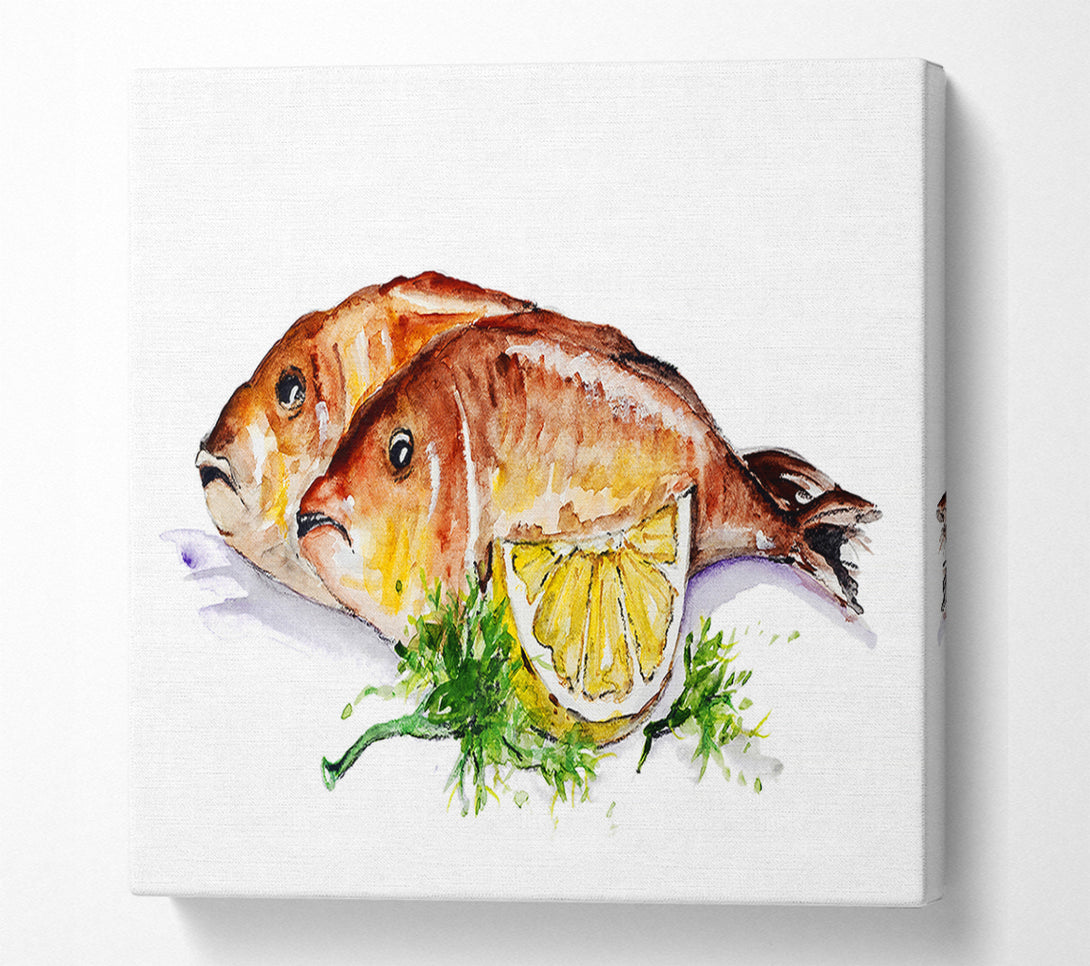  A Canvas Print of Lemon Sole Canvas Print