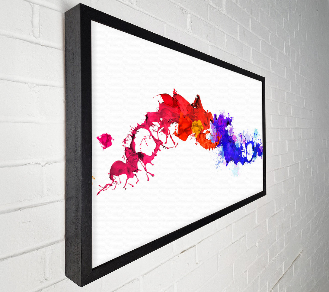  A Canvas Print of Colours Collide 1 Canvas Wall Art