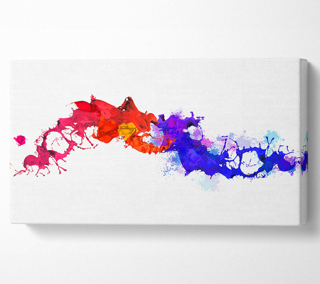  A Canvas Print of Colours Collide 1 Canvas Wall Art
