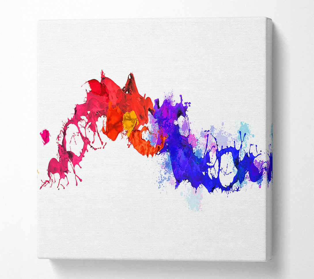  A Canvas Print of Colours Collide 1 Canvas Wall Art