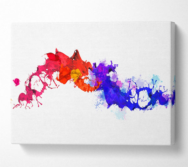  A Canvas Print of Colours Collide 1 Canvas Wall Art