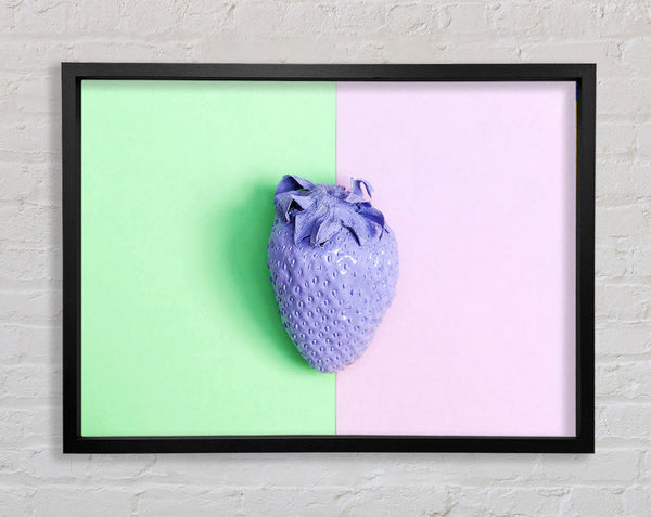 Purple Strawberry Framed Print