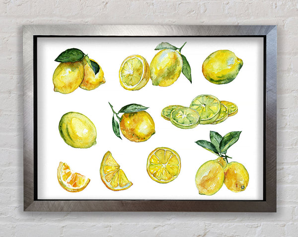 Just Lemons Framed Print