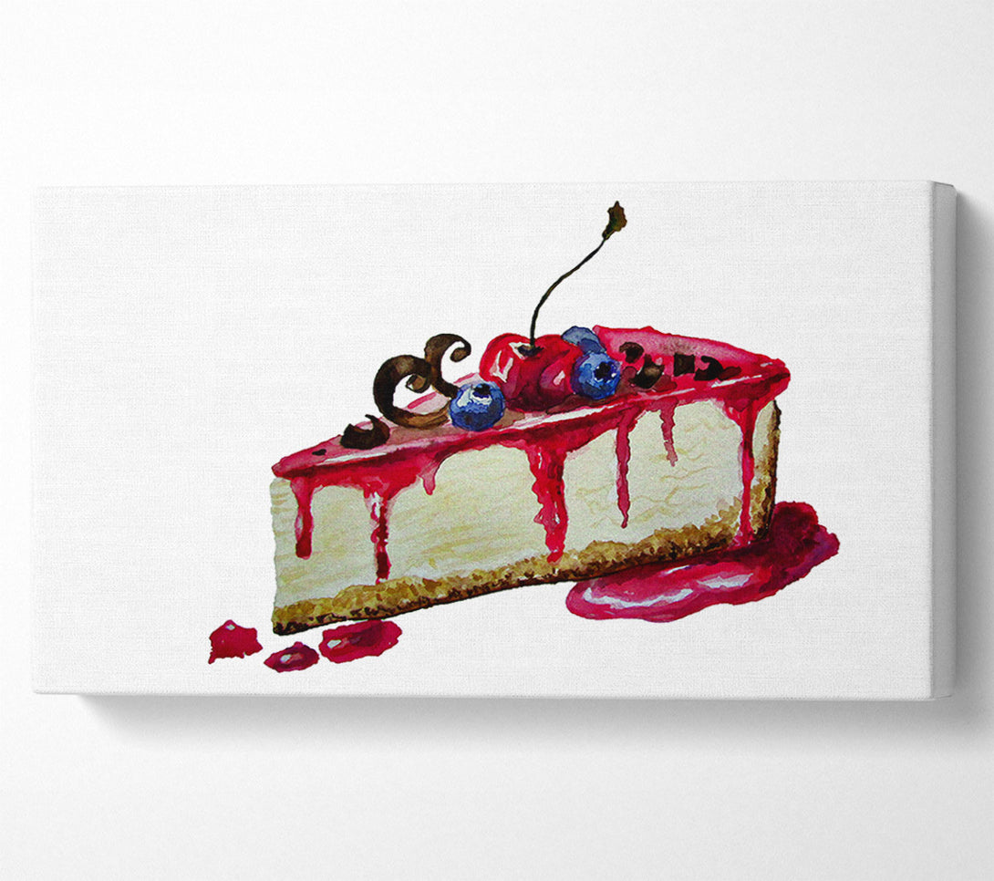  A Canvas Print of Cheesecake Delight Canvas Art