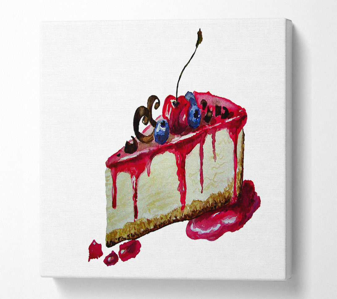  A Canvas Print of Cheesecake Delight Canvas Art