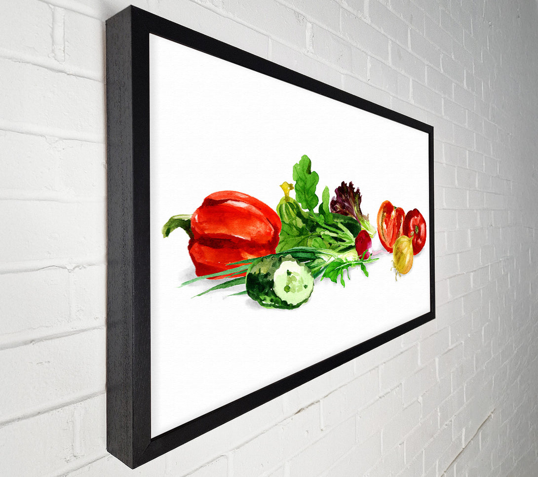  A Canvas Print of Salad Selection 1 Canvas Art