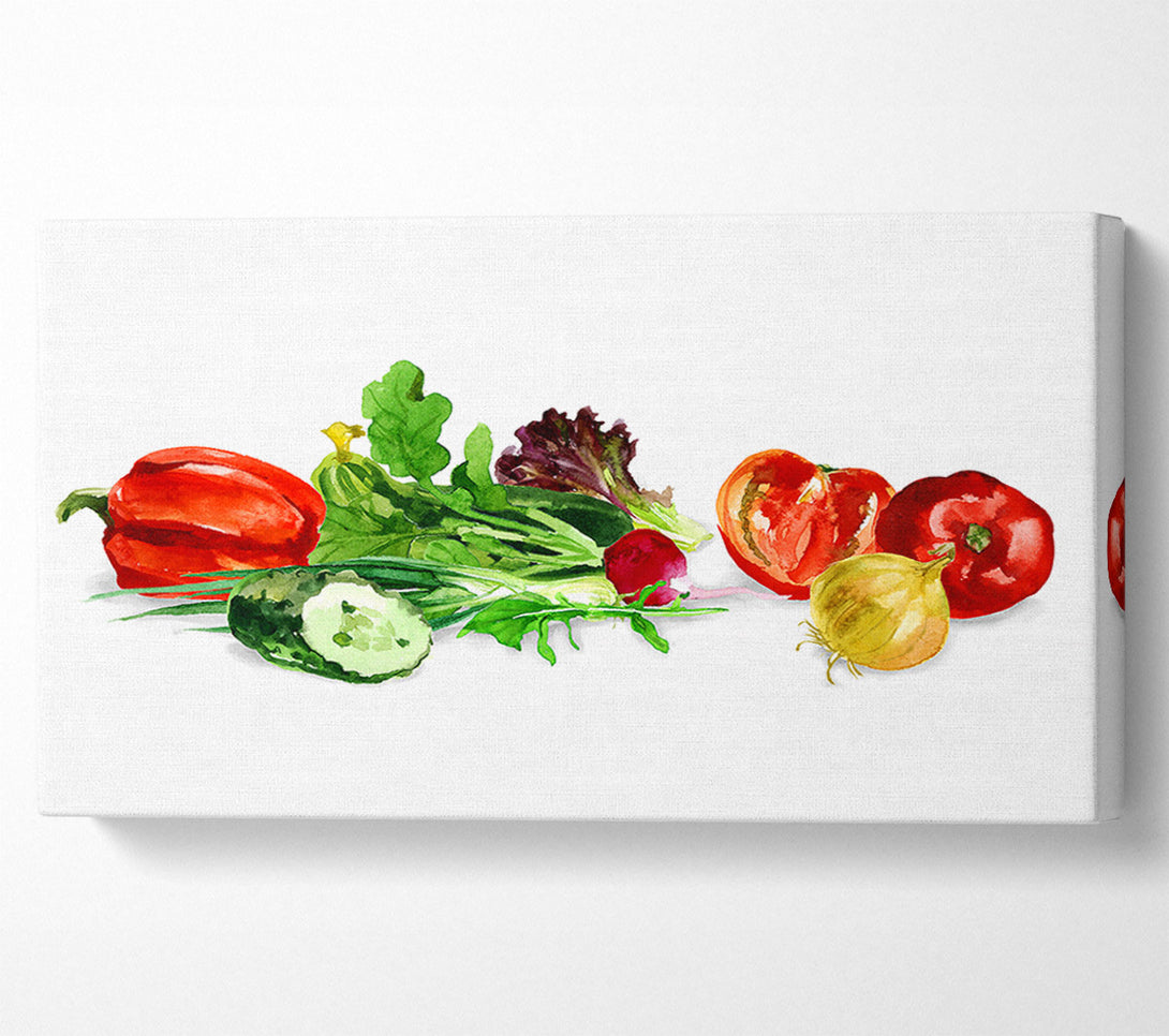  A Canvas Print of Salad Selection 1 Canvas Art