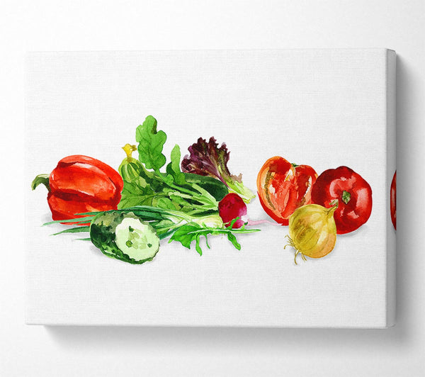  A Canvas Print of Salad Selection 1 Canvas Art