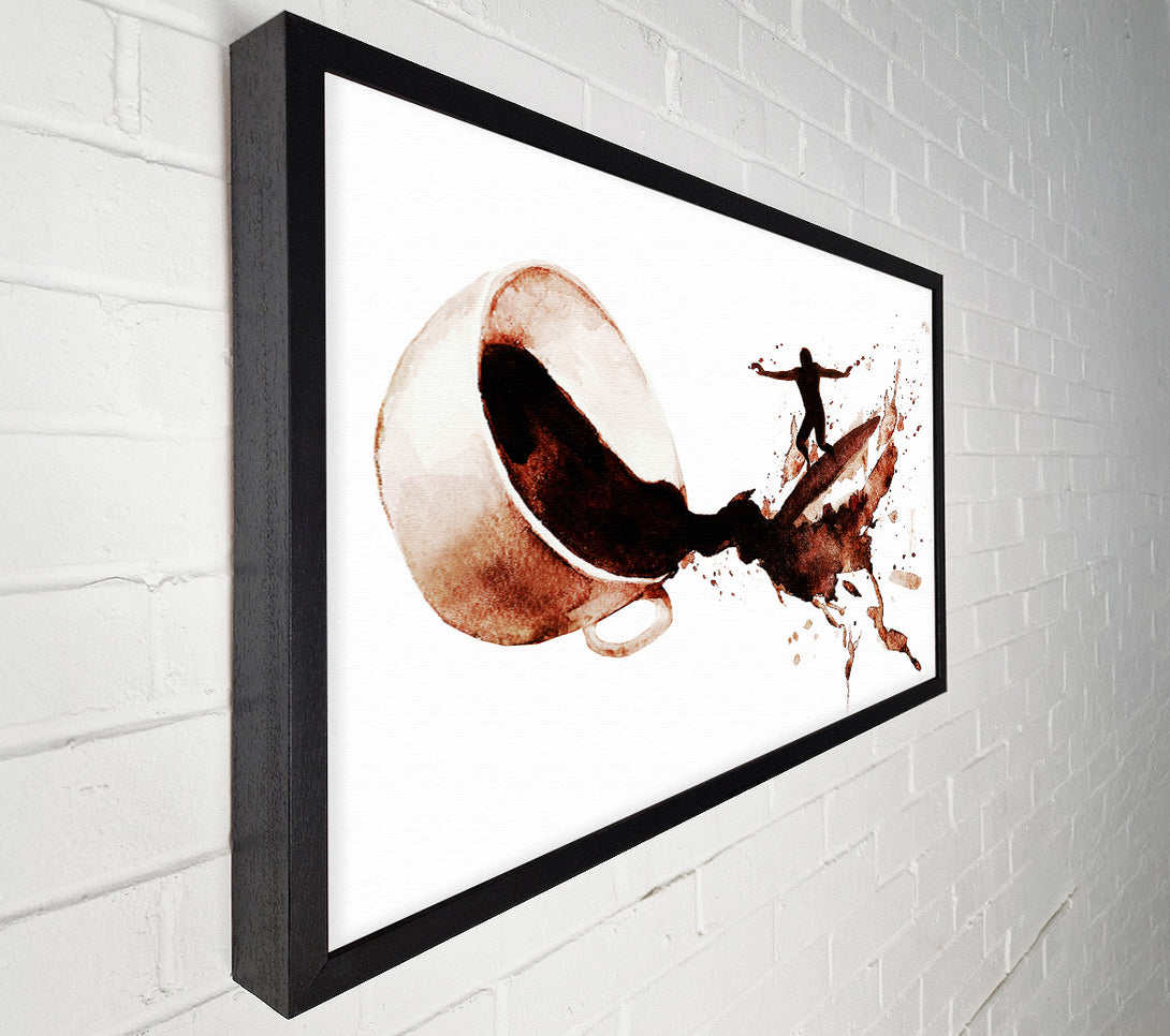  A Canvas Print of Coffee Surf Canvas Print