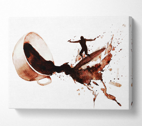  A Canvas Print of Coffee Surf Canvas Print