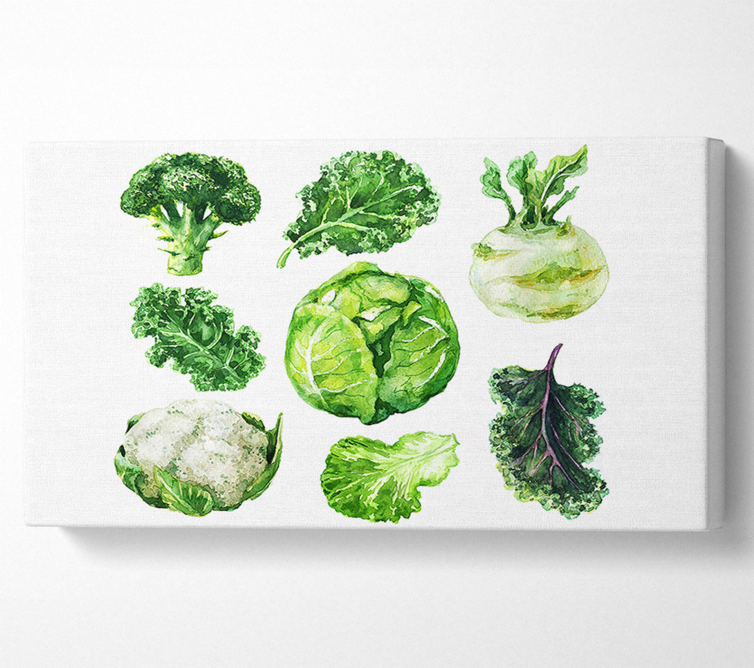  A Canvas Print of Vegetable Selection 3 Canvas Print