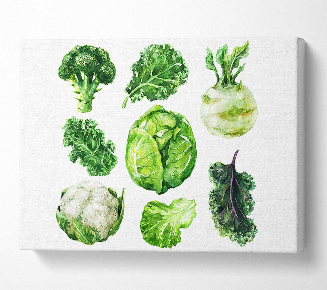  A Canvas Print of Vegetable Selection 3 Canvas Print