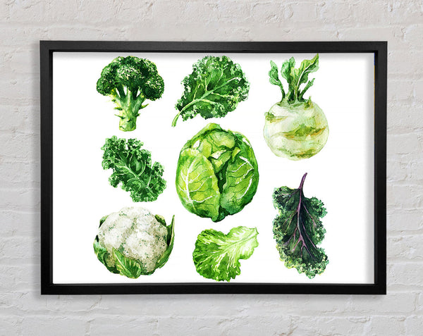 Vegetable Selection 3 Framed Print
