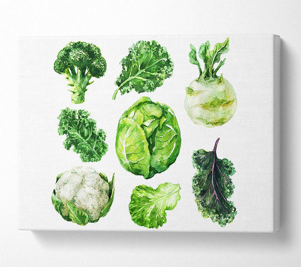  A Canvas Print of Vegetable Selection 3 Canvas Print
