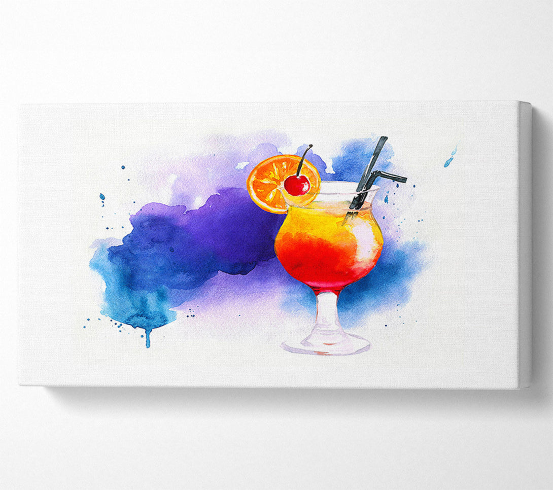  A Canvas Print of Tequila Sunrise Cocktail Canvas Art