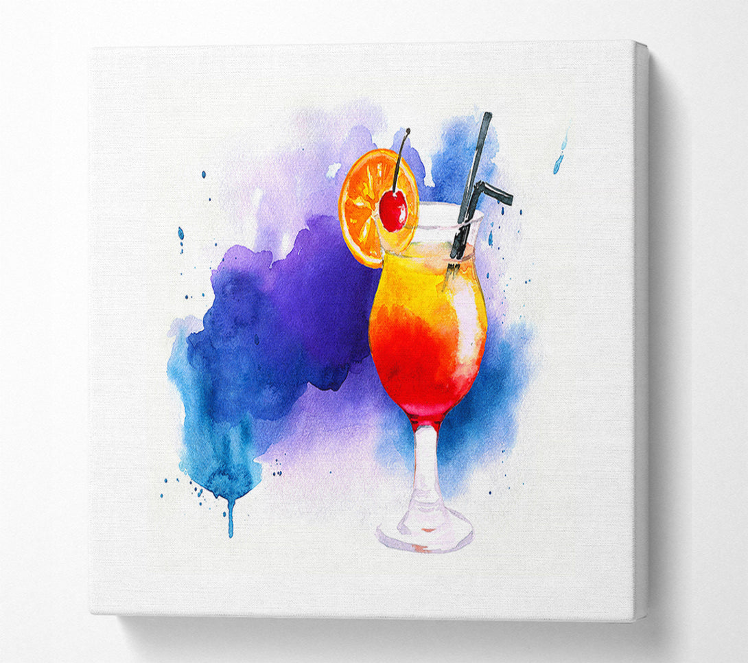  A Canvas Print of Tequila Sunrise Cocktail Canvas Art