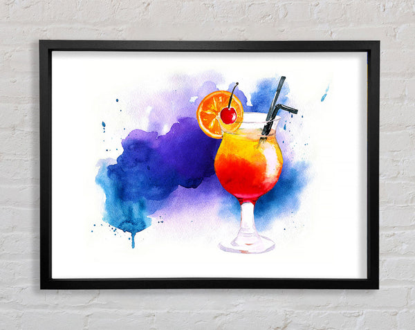 Tequila Sunrise Cocktail Framed Print