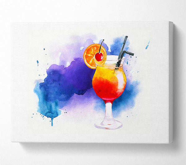 A Canvas Print of Tequila Sunrise Cocktail Canvas Art