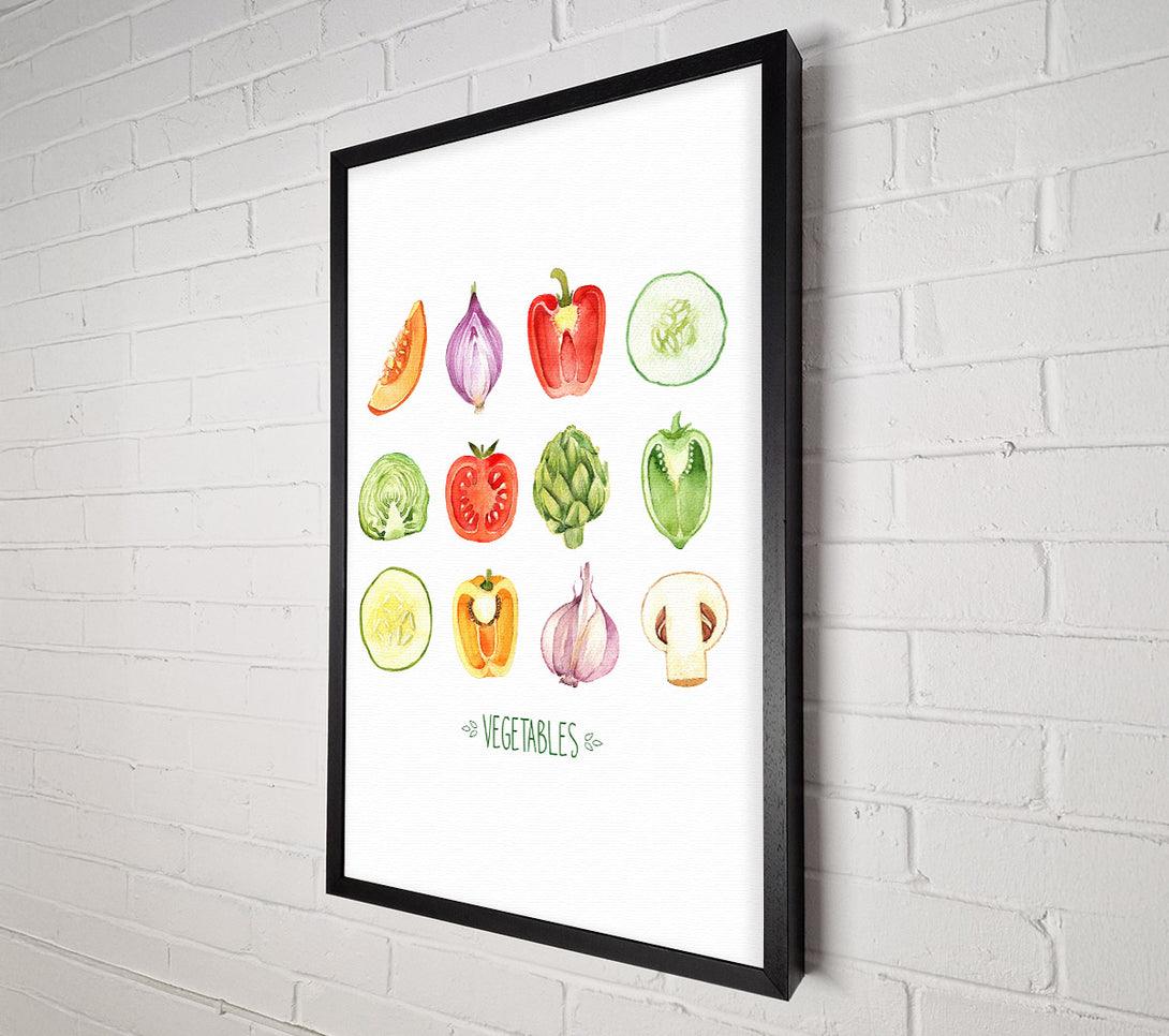  A Canvas Print of Vegetable Selection 1 Canvas Art