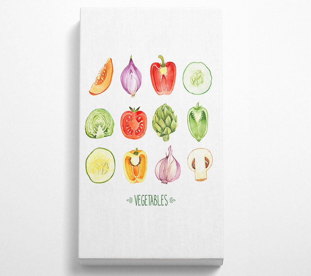  A Canvas Print of Vegetable Selection 1 Canvas Art
