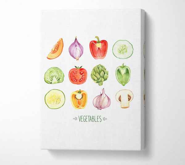  A Canvas Print of Vegetable Selection 1 Canvas Art