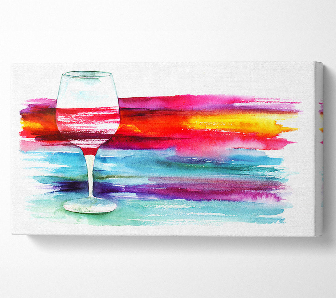  A Canvas Print of Wine Rainbow Canvas Wall Art