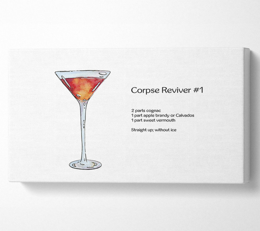  A Canvas Print of Corpse Reviver Cocktail Canvas Print