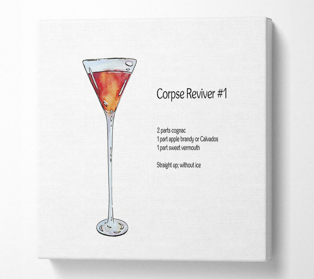  A Canvas Print of Corpse Reviver Cocktail Canvas Print