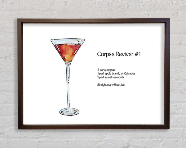 Corpse Reviver Cocktail Framed Print