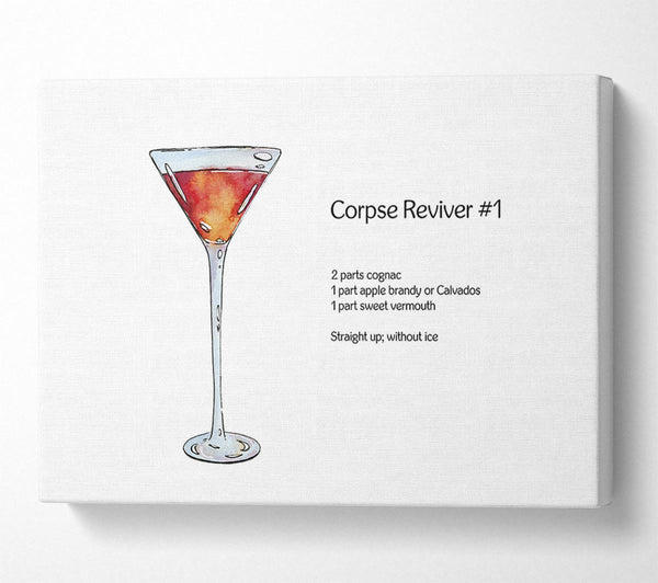 A Canvas Print of Corpse Reviver Cocktail Canvas Print
